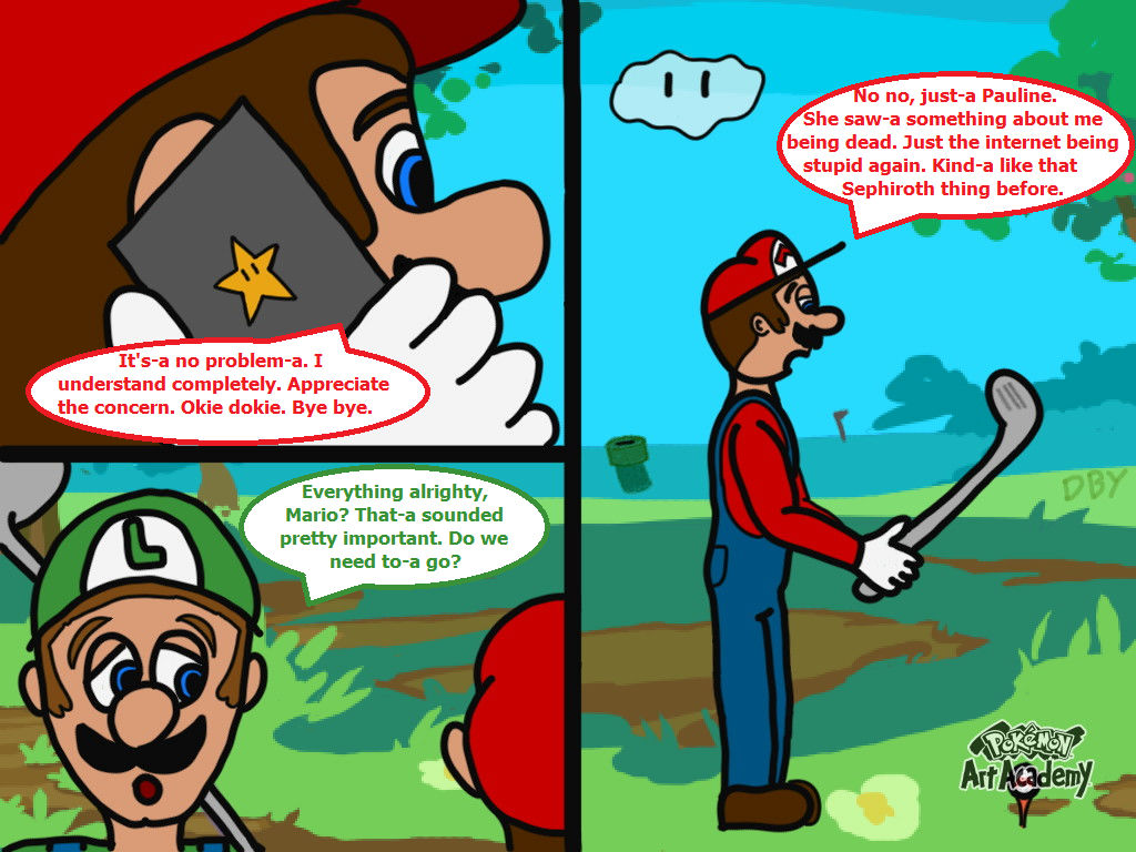 Ded Mario Dead Mario Golfing by DBY106698 on DeviantArt