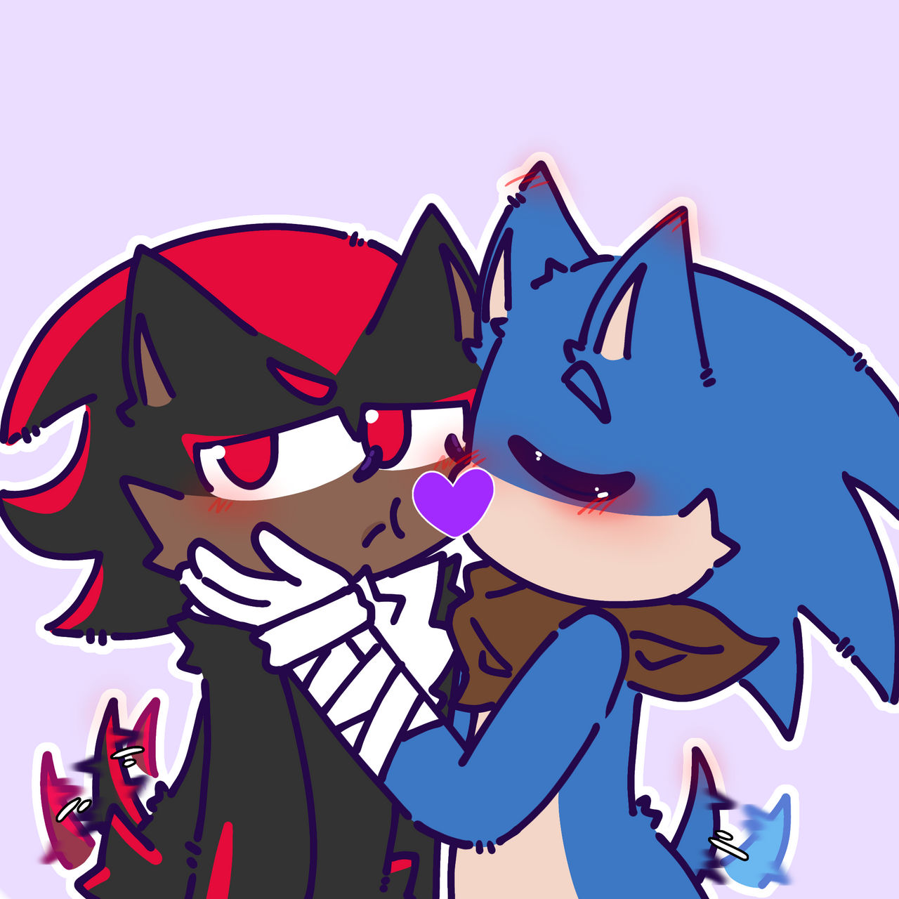Sonic and Shadow KISSING?! by calibrifont on DeviantArt