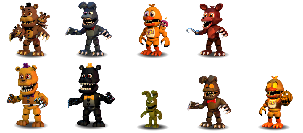 Fixed Animatronics The Return to Freddy's by Alexander133Official on  DeviantArt