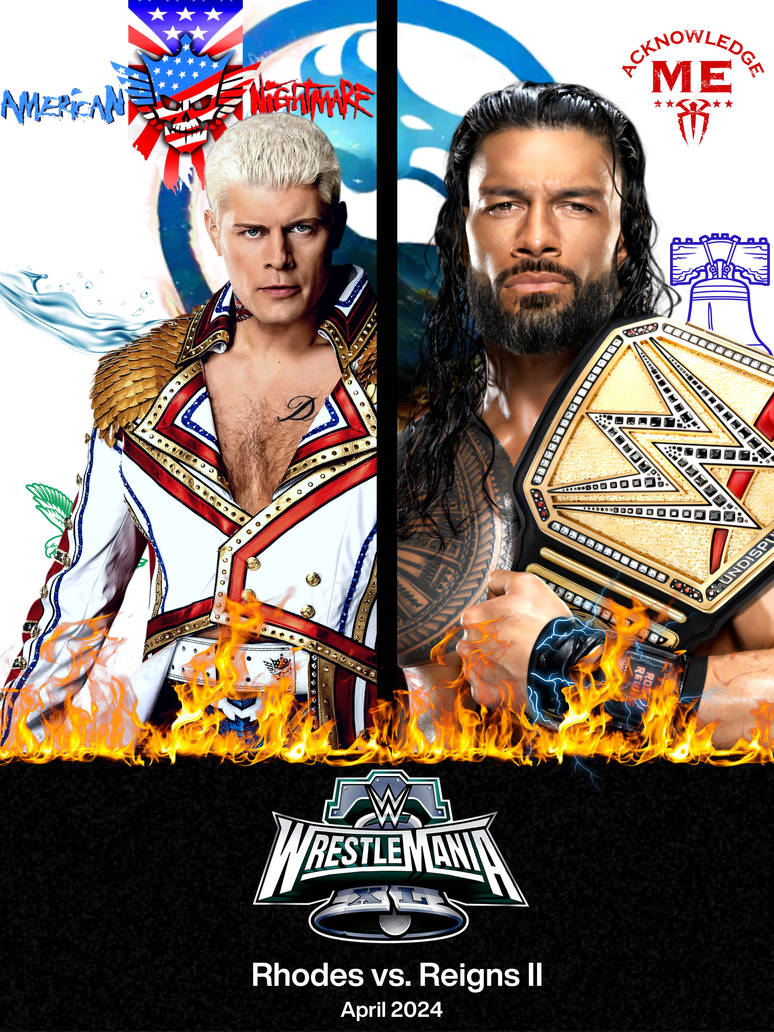 WrestleMania 40 Poster by theman0722 on DeviantArt