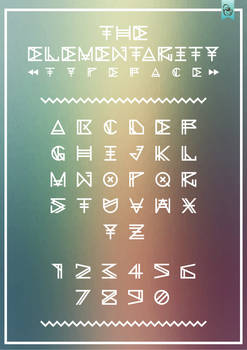 The Elementarity Typeface Poster