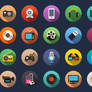 Multimedia Flat Icons