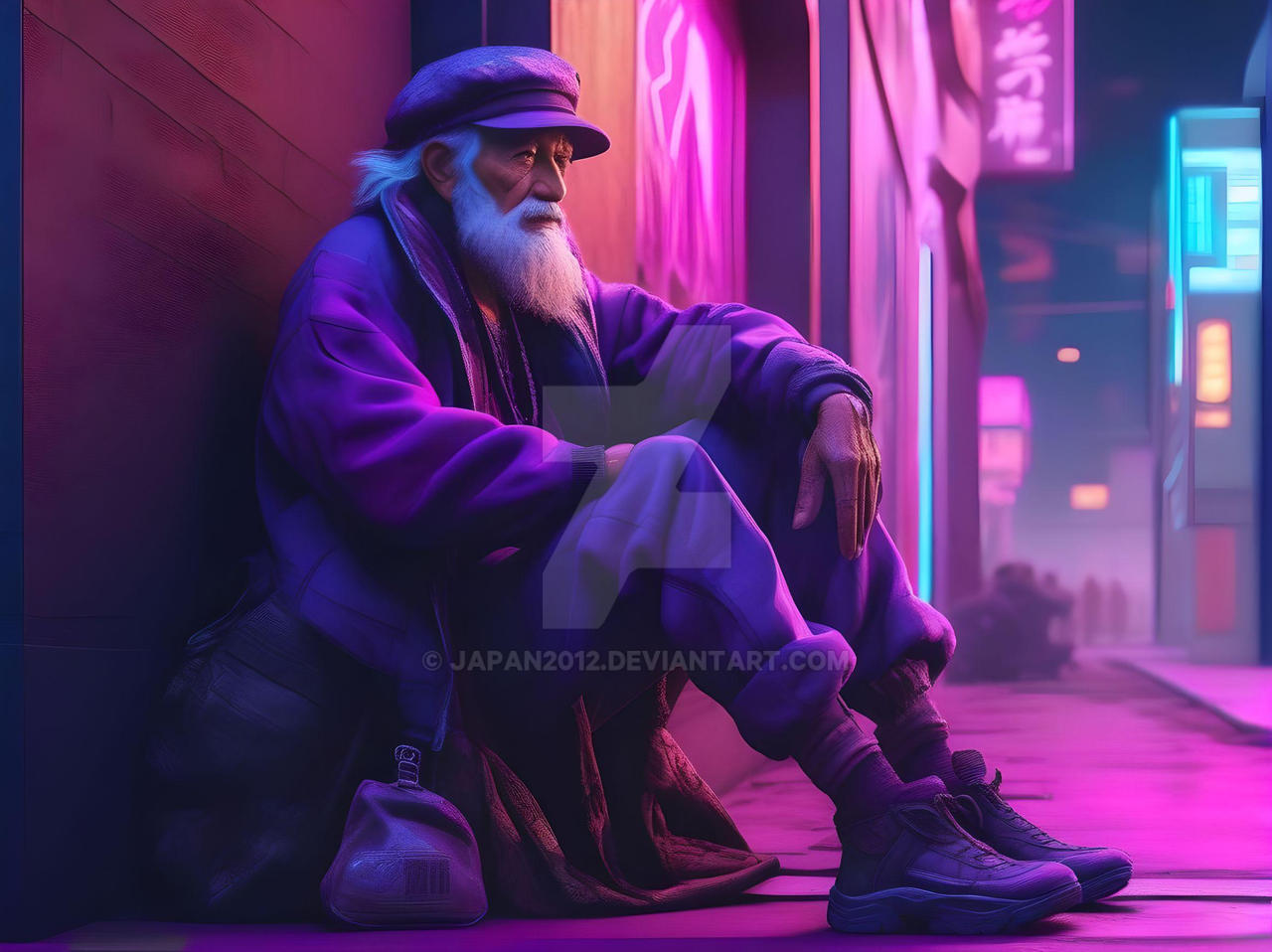 Bearded Homeless Deviantart Homeless by Japan2012 on DeviantArt