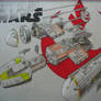 Star Wars Y-wing cross section