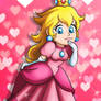 Princess Peach chibi - by Aome-chan