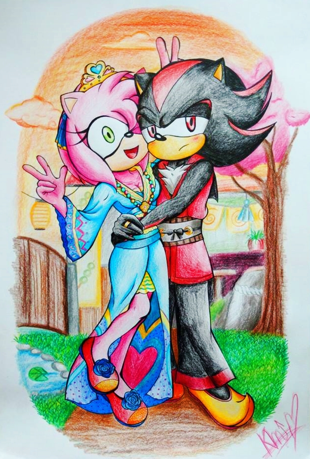 Sonamy/Silvaze Week 2021! — shiliria: Sonamy week day 4 - Movie Night Amy