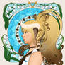 CA - Art Nouveau Portrait Zircon Mammoth