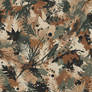 Camouflage pattern for woodland areas.