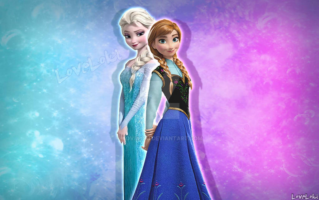 Elsa and Anna wallpaper