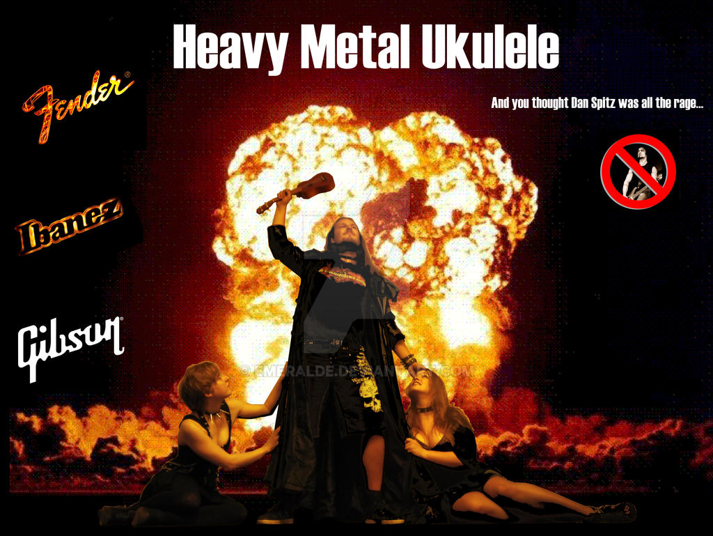 Heavy Metal Ukulele Poster