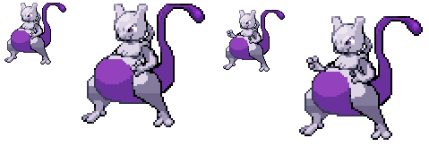 Fat Mewtwo Sprites