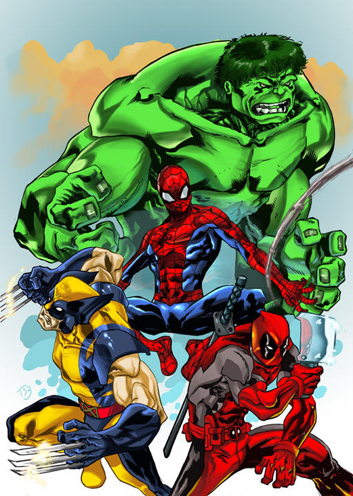 Marvel Textures Deviantart marvel by ts3 on DeviantArt
