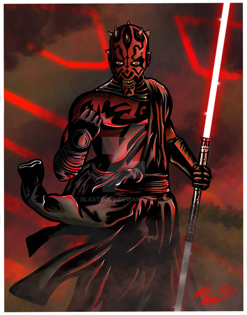 Darth Maul Print By Blastbolt On DeviantArt
