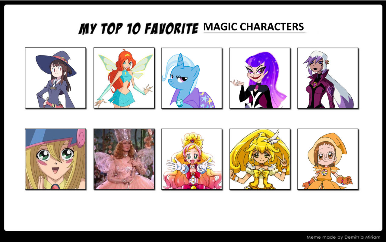 My Top 10 Favourite Magic Characters by SugarBunnyDanna on DeviantArt