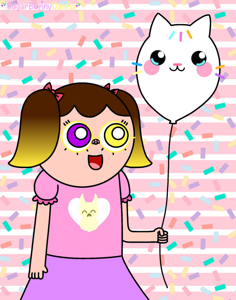 Me Holding a Cakey Balloon by BabyRay-RayCutieOwO on DeviantArt