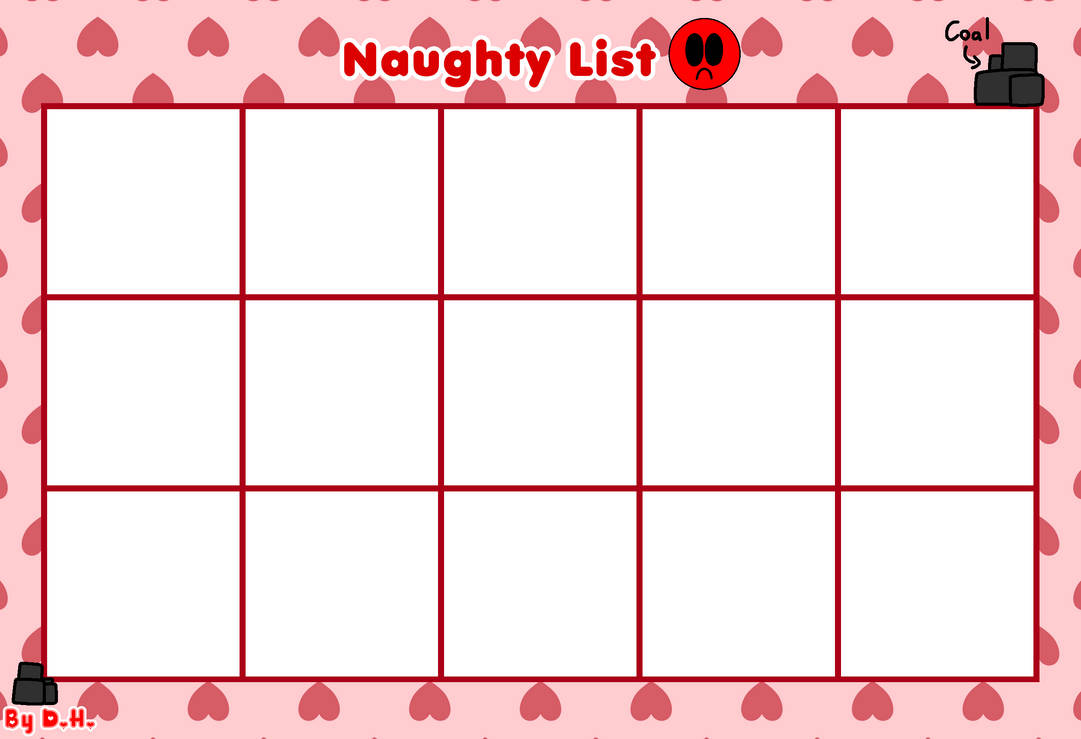 Naughty List (Blank Template) by Princess Danna on DeviantArt Naughty List (Blank Template) by Princess Danna on DeviantArt