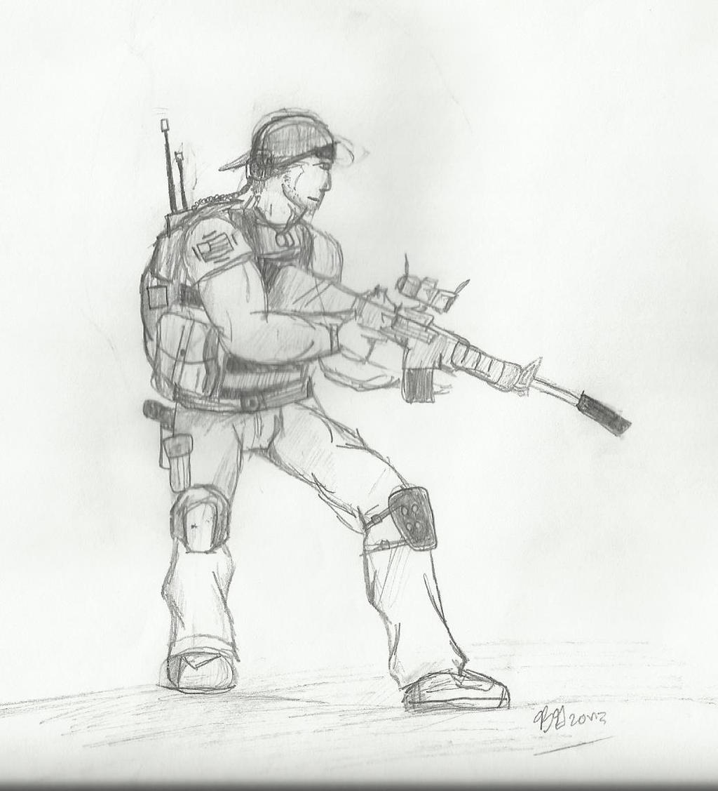 Military Drawing by Davis-Artworks on DeviantArt