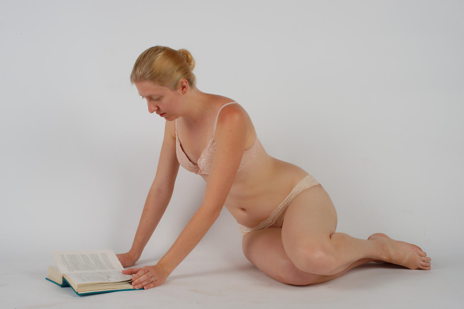 Body Reference - Propped up -  Book Open on Floor