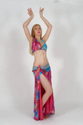 Belly Dancer's Pose Stock