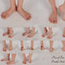 Feet Poses Stock Pack