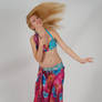 Belly Dancing Hair Flip Stock