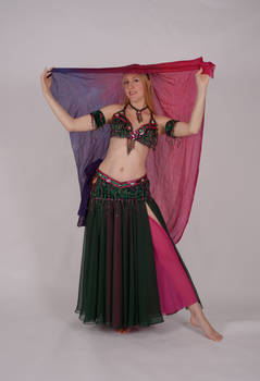 Belly Dance Veil Movement - Tent