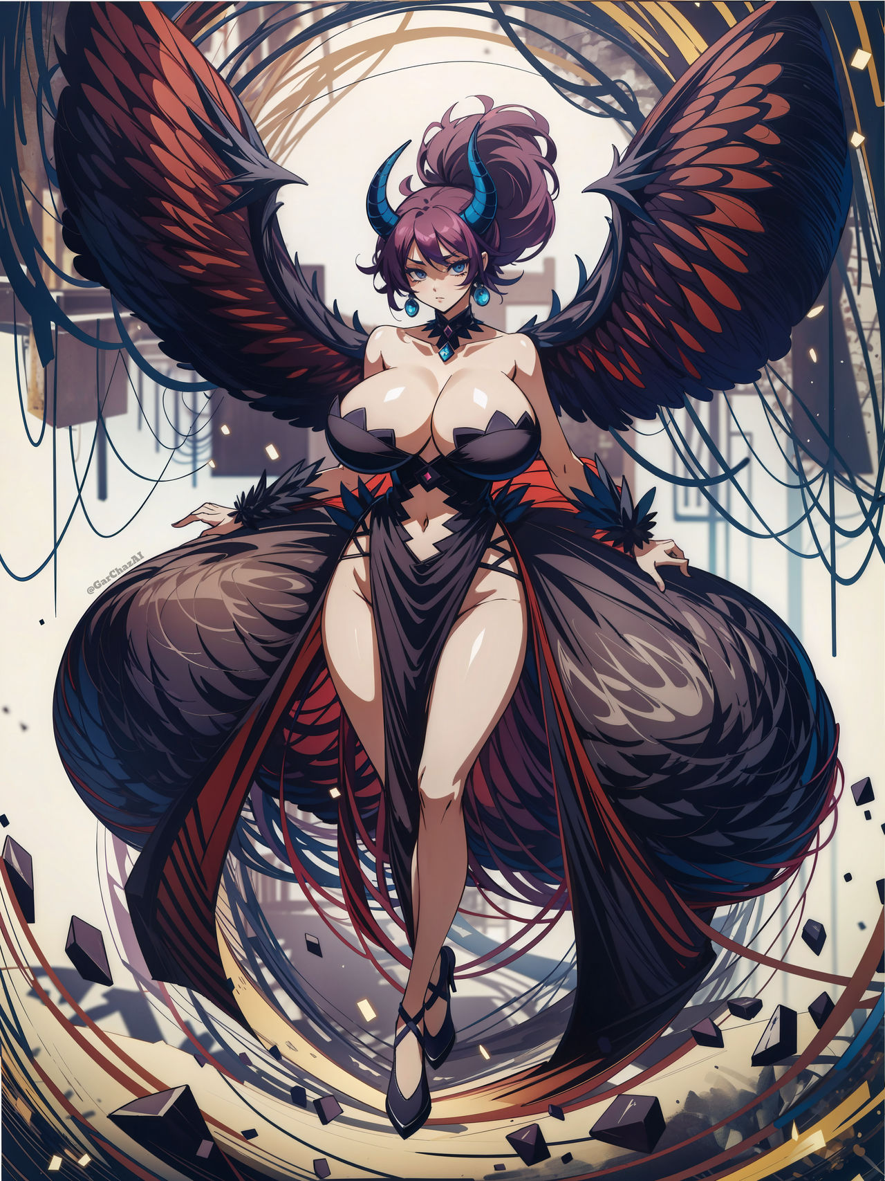 Demon Queen (Anime style) by GarChazAI on DeviantArt