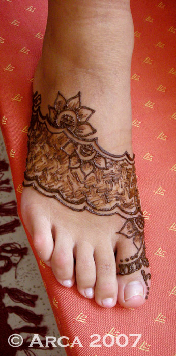 melissa foot henna