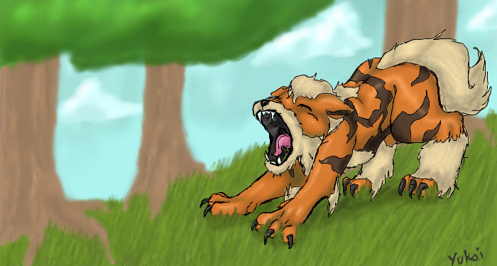 Pokemon Arcanine Yawn By Yukai Kasumi On Deviantart