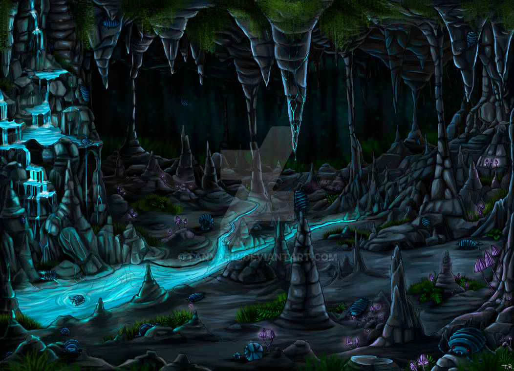 Cave with multiped comission by Tanya512 on DeviantArt