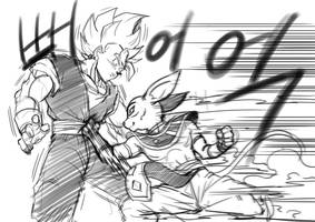 Beerus vs vegeto 3