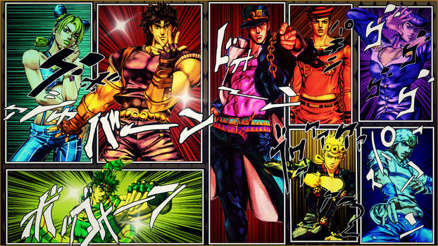 JoJo's Bizarre Adventure - Wallpaper by iFab on DeviantArt