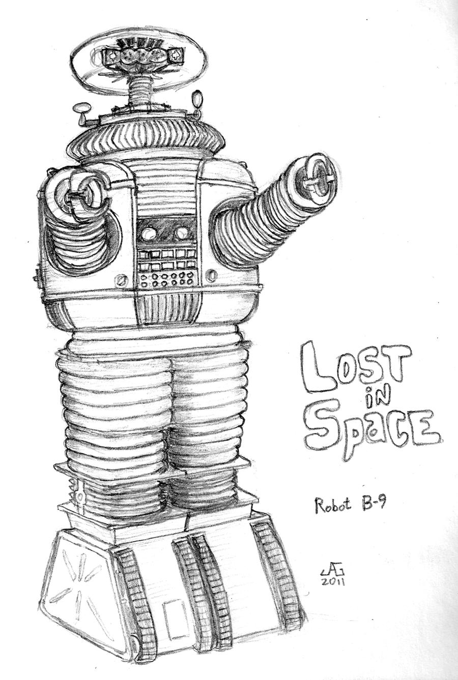 Robot B9 Lost in Space by gonzalexx1