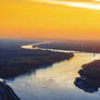 Danube meets sunset