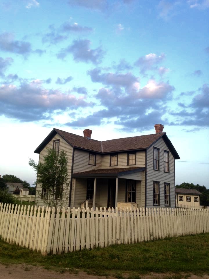 Farmhouse at Sunset