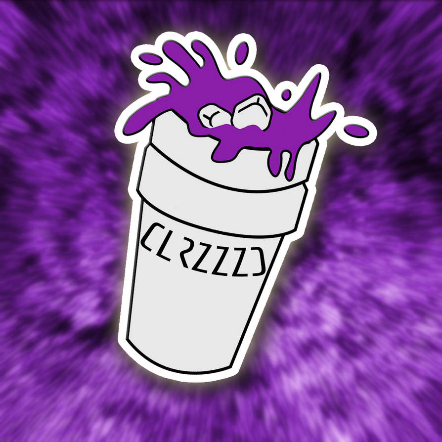simple logo lean, purple drank, clrzzzd name tag by colorizzzed on