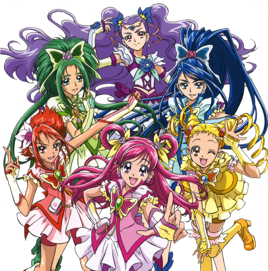 Yes! PreCure 5 GoGo [Manga Render] by FFPreCureSpain on DeviantArt