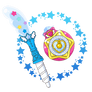 Cure Cosmo Star Color Pen and Pendant [Render]