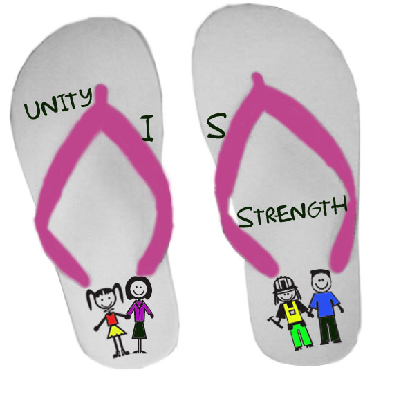 unity is strength-sandals 2