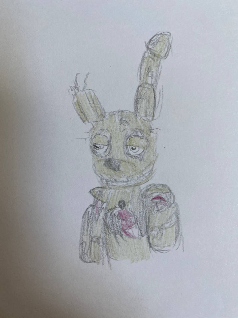 Spring Trap Hand Draw Springtrap sketch by IsaacL64 on DeviantArt