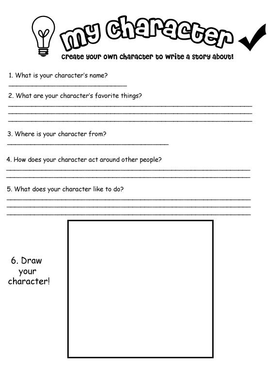 'My Own Character' worksheet by kitskie on DeviantArt