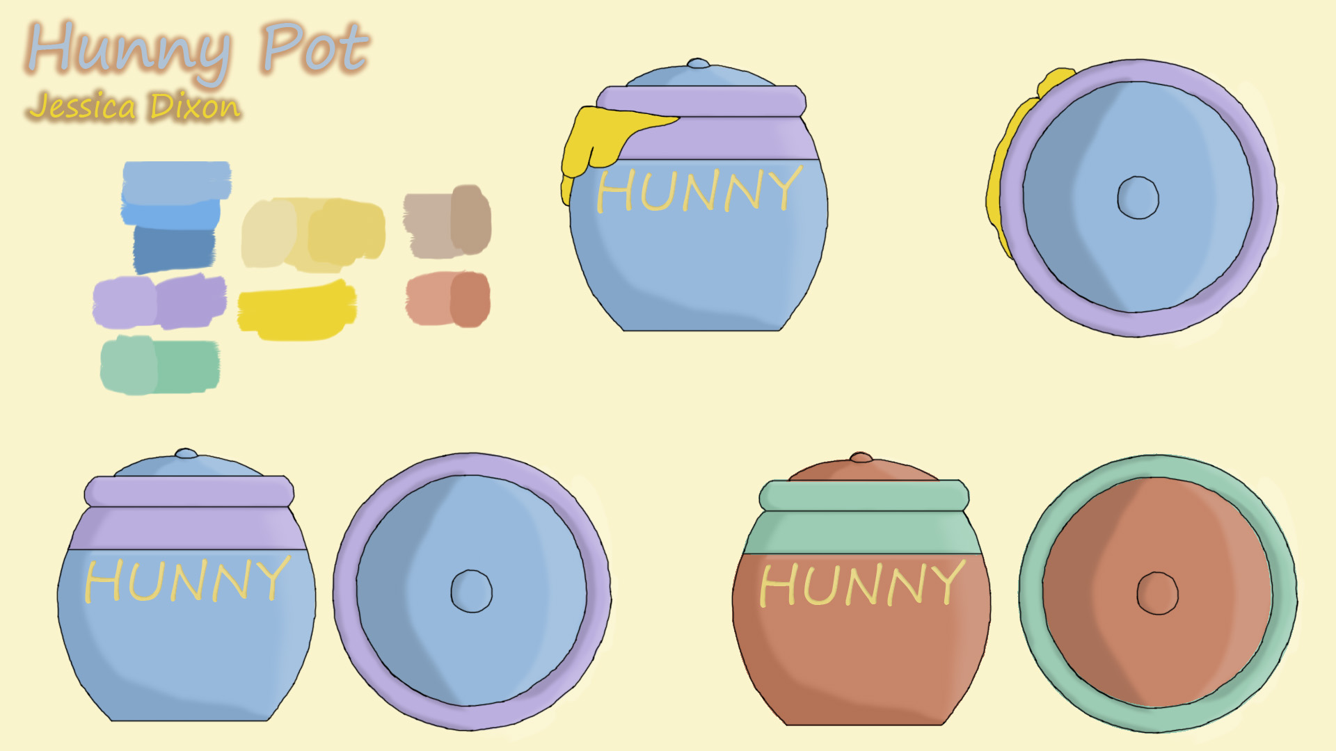 Winnie the Pooh, Honey Pot Blueprint by DarkHunni on DeviantArt