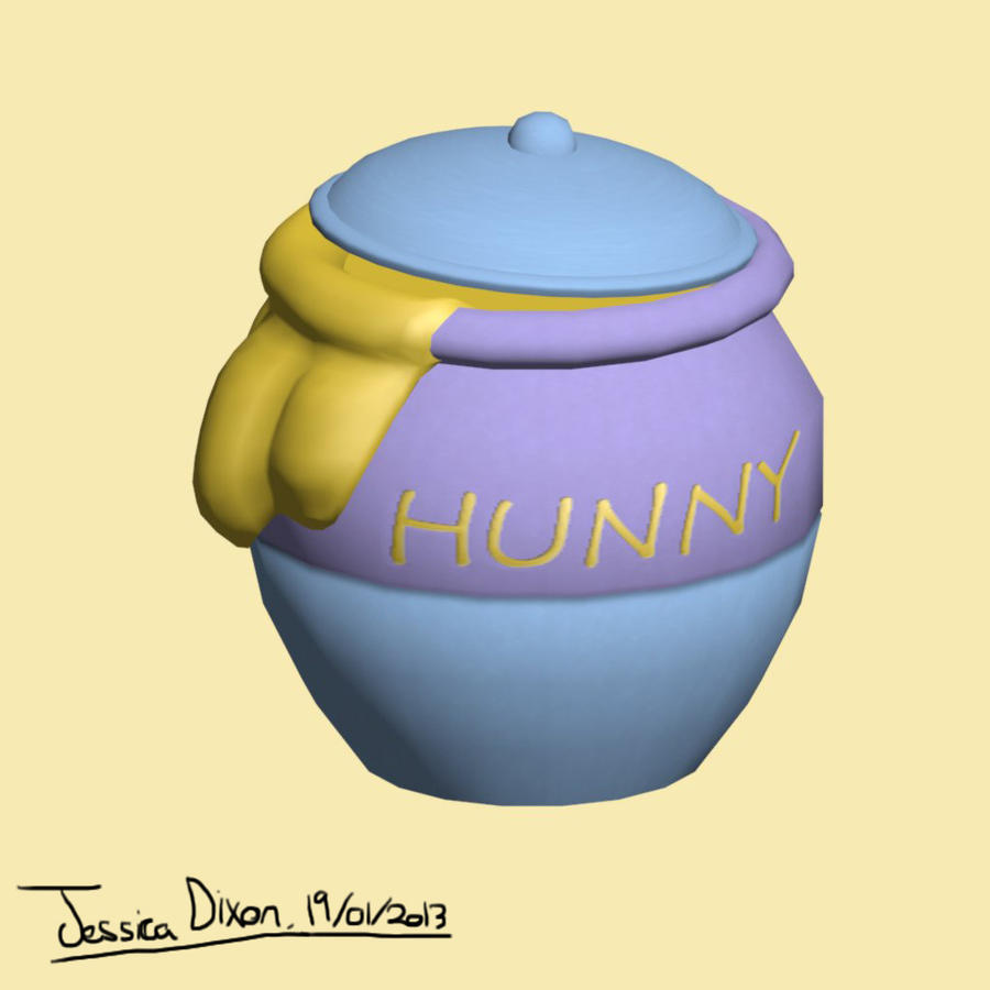 Winnie the Pooh, Honey Pot Blueprint by DarkHunni on DeviantArt