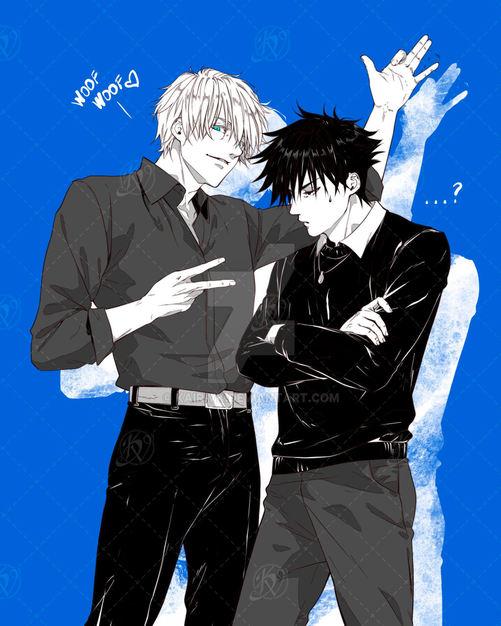 Gojo and Megumi by KairiVK on DeviantArt