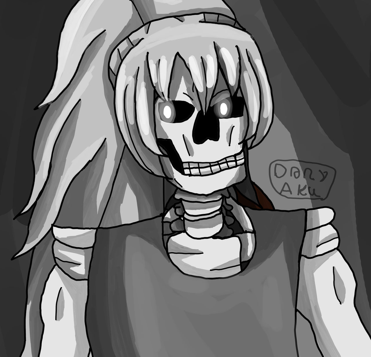 Skeleton Chan Minecraft Minecraft Skeleton Girl but shes a monster girl by DanyakuArts on ...