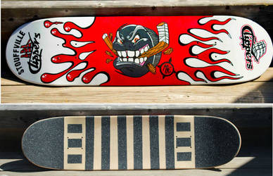 Stouffville Clipper Puck Skateboard by MJP67