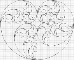 Fibonacci spiral fractal - Strict Endo