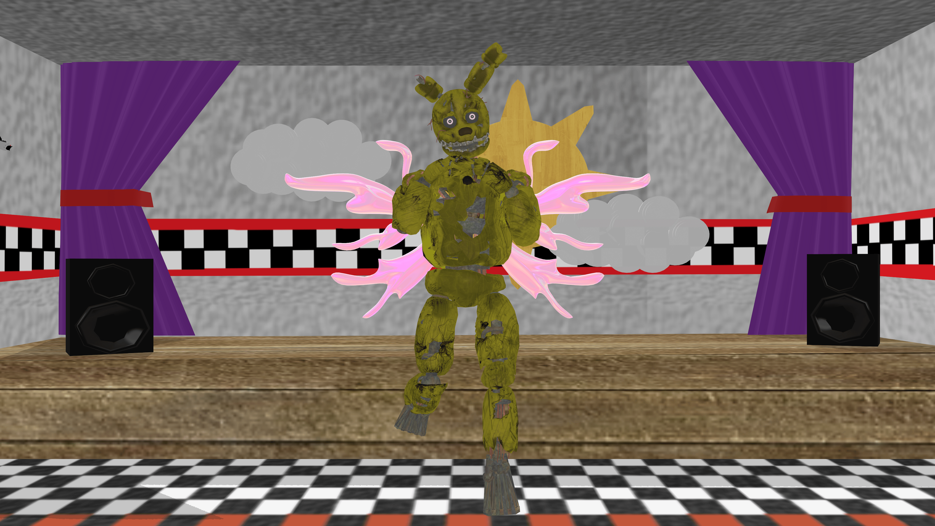 Pink Springtrap Fashion Pixies Springtrap by isabellasearsfnaf on DeviantArt