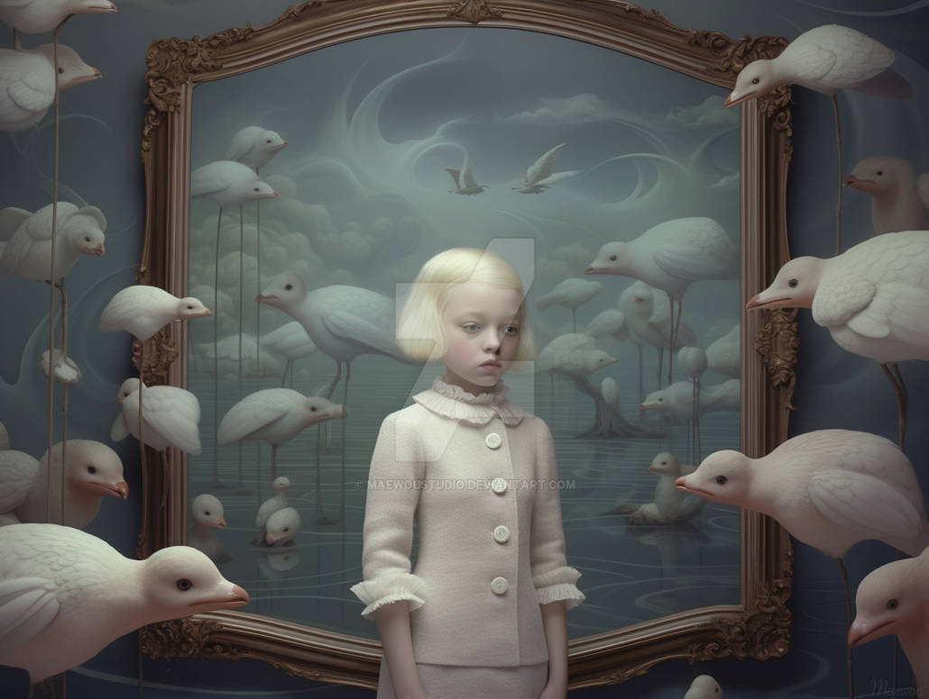Surrealist reflections and distorted mirrors by MaewouStudio on DeviantArt