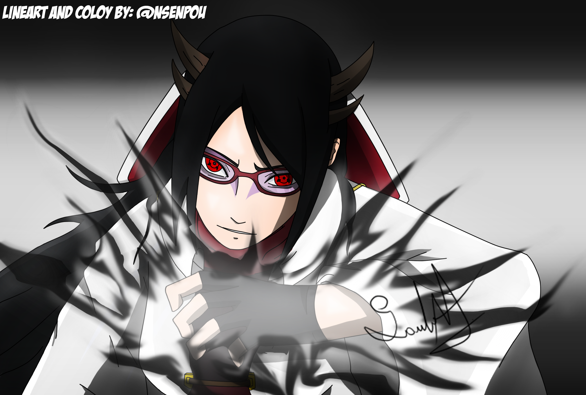 Sarada Uchiha Appointment of the Hokage Render by arisusenpai on DeviantArt